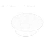 Round countertop washbasin made of natural stone Prostki