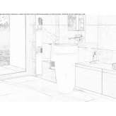 Free-standing round washbasin made of natural stone Mahilyow