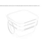 Single square ceramic washbasin Patulul
