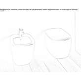 Wall-hung ceramic toilet Rutul