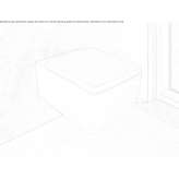 Wall-mounted rimless ceramic toilet Welby