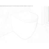 Floor-mounted ceramic toilet, rimless Akpinar