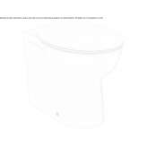 Back to the wall Floor-mounted toilet Ladelund