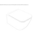 Ceramiczna toaleta wisząca bez kołnierza Rosneath