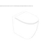 Ceramic floor toilet without rim Patillas