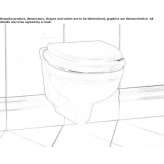 Wall-hung ceramic toilet Ciuslea