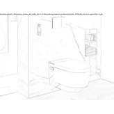 Wall-hung toilet with bidet Mesoraca