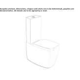Closely connected ceramic toilet Stregna