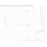Ceramic toilet mounted close to the floor Bergama