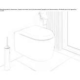 Wall-hung ceramic toilet Pradillo