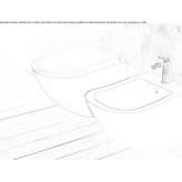 Wall-hung ceramic toilet Novytsia