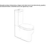 Closely connected ceramic toilet Newnan