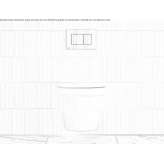 Ceramic wall-hung toilet without a rim Nedeia