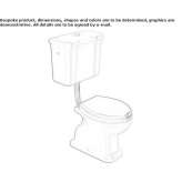 Ceramic toilet with external flush Polutla
