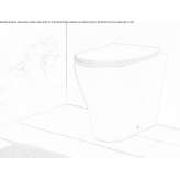 Ceramic toilet mounted on the floor Bergama