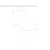 Toaleta ceramiczna montowana na podłodze ze spłuczką zewnętrzną Dresher