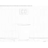 Floor-mounted ceramic toilet, rimless Nedeia