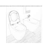 Ceramic toilet mounted on the floor Saetila