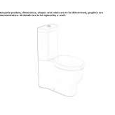 Closely connected ceramic toilet Creances