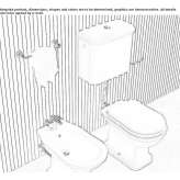 Ceramic toilet with external flush Yreka