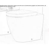 Ceramic toilet mounted on the floor Saetila