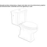 Closely connected ceramic toilet Polutla