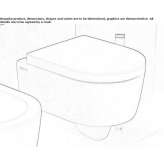 Wall-hung ceramic toilet Saetila