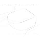 Wall-hung ceramic toilet Bergama