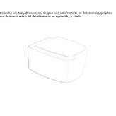 Toaleta ceramiczna wisząca Stregna