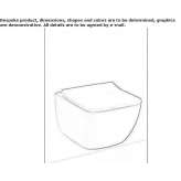 Wall-hung ceramic toilet Rauseni