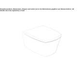 Wall-hung ceramic toilet Casimcea