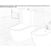 Closely connected ceramic toilet Novytsia