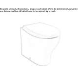 Ceramic toilet Tronca