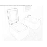 Wall-hung ceramic toilet Dolynske