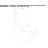 Blisko połączona toaleta ceramiczna Piskivka