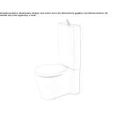 Closely connected ceramic toilet Nunda