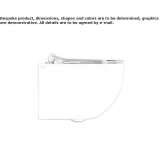Wall-hung ceramic toilet Homberg