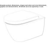 Wall-hung ceramic toilet Tomball