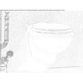 Wall-hung ceramic toilet Valdengo