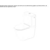 Ceramic toilet mounted on the floor Beuna
