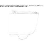 Wall-hung ceramic toilet Mentese