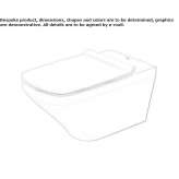 Wall-hung ceramic toilet Taberg