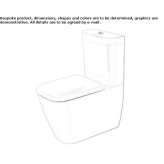 Closely connected ceramic toilet Odemira