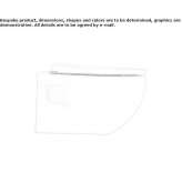 Wall-hung ceramic toilet Harpole