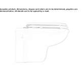 Wall-hung ceramic toilet Epinois