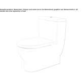 Closely connected ceramic toilet Dardagny