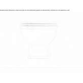 Wall-hung ceramic toilet Borrenes