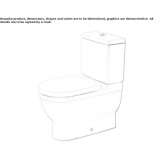 Closely connected ceramic toilet Dardagny