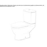 Closely connected ceramic toilet Dardagny