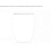 Ceramic toilet mounted on the floor Harburg
